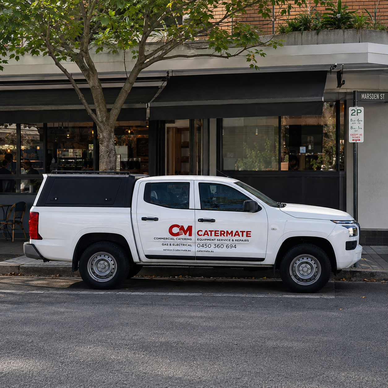 CaterMate fully stocked service vehicle ready for callouts across Sydney